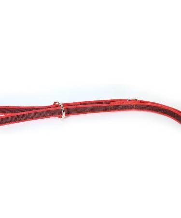 IDC Color & Gray Adjustable Dog Leash with Double Snap Hook - 20mm x 2.2m | Red-Grey | International Shipping Available - Buy Online on GoSupps.com