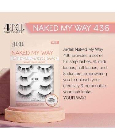 Shop Ardell Naked My Way 436 False Eyelashes - 4 Pairs for All-Day Wear | International Shipping Available - Buy Online on GoSupps.com