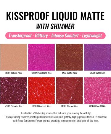 OULAC Matte Liquid Lipstick Long Lasting Lipstick Matte Finish Intense Color Lip Tint Infused with Vitamin E No Transfer Vegan 4.5ml (MS07) - Buy Online on GoSupps.com