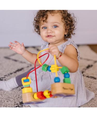 Melissa & Doug First Bead Maze - Educational Developmental Toy for Motor Skills - Safe for Ages 3+ - Multicolor | 19.7cm H x 9.5cm W x 17.8cm L - International Shipping Available - Buy Online on GoSupps.com