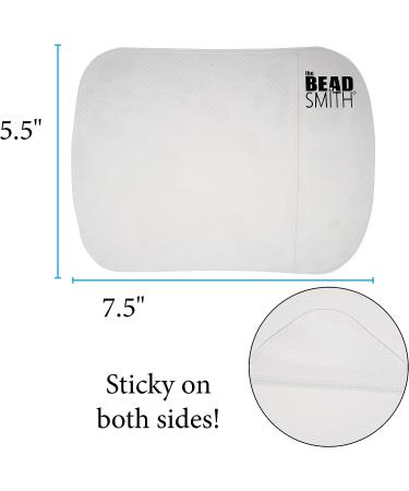 Sticky Bead Mat 7.5 x 5.5 inches Clear | Anti-Slip Pad for Diamond Painting & Jewelry Making | Rinse & Reuse Technology - Buy Online on GoSupps.com