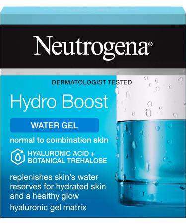 Neutrogena Hydro Boost Water Gel Moisturiser with Hyaluronic Acid & Trehalose - For dry skin - 50 ml & Hydro Boost Eye Awakening Gel-Cream 15ml Boost Eye Awakening + Awakening Gel-Cream - Buy Online on GoSupps.com
