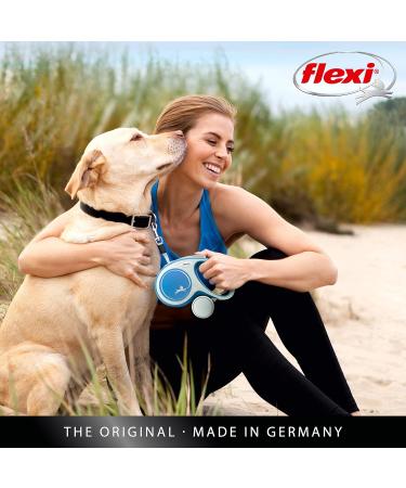 Flexi Kerbl New Comfort Retractable Dog & Cat Leash - 3-8m for Pets 8-20kg - Blue | High-Quality Pet Supplies - Buy Online on GoSupps.com