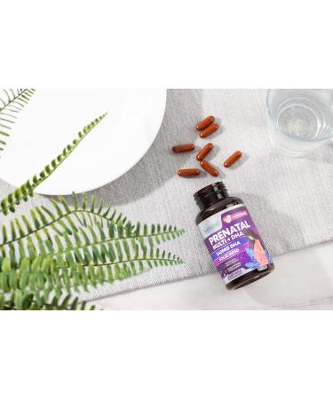 Prenatal Vitamins for Women - Multivitamin with DHA Folic Acid Vitamin C B12 Iron & Omega-3 - Before During & Post Pregnancy Supplement for Healthy Growth & Brain Development - 60 Softgels 60 Count (Pack of 1) - Buy Online on GoSupps.com