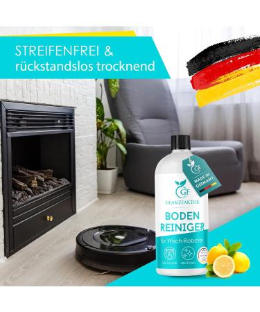 Gloss Factor Wiping Robot Cleaning Agent - 500ml Concentrate | Strong Floor Cleaner for Moped Robots - Streak-Free for All Surfaces - Buy Online on GoSupps.com