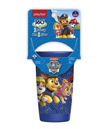 Playtex Sipsters Stage 2 360 Degree Paw Patrol Spill-Proof Leak-Proof Break-Proof Spoutless Cup for Boys 10 Ounce - Pack of 2