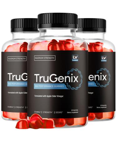 (3 Pack) TruGenix Gummies TruGenix Gummies for Men Official TruGenix Gummies Advanced Formula TruGenix ACV Gummies TruGenix Support Supplement Gummies Premium Formula 180 Gummies for 3 Months