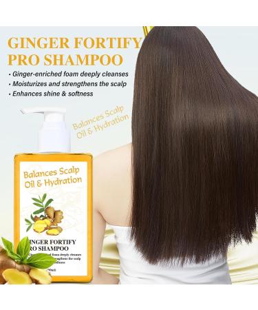 Shampooing au gingembre Contr le du s bum et anti-chute | Nettoyage en profondeur et soin du cuir chevelu l'extrait de racine de gingembre et aux feuilles de gingembre | Antipelliculaire nourris - Buy Online on GoSupps.com