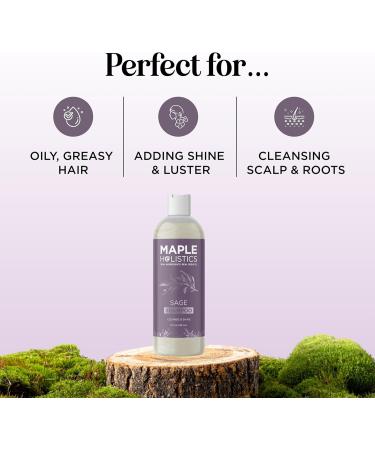 Deep Cleansing Sage and Rosemary Shampoo - Volumising and Clarifying Shampoo for Oily Hair and Dry Scalp with Sage and Rosemary Essential Oil - Silicone Paraben and Sulphate Free Hair Shampoo - 236ml - Buy Online on GoSupps.com