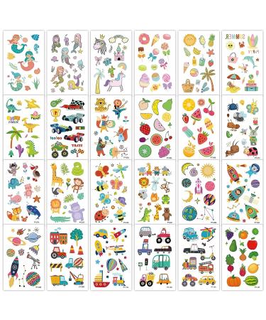EMOME Kids Temporary Arm Tattoo Sleeves - 66 Sheets Space, Donut, Mermaid Themes - Birthday Party Favors for Boys & Girls - Buy Online on GoSupps.com