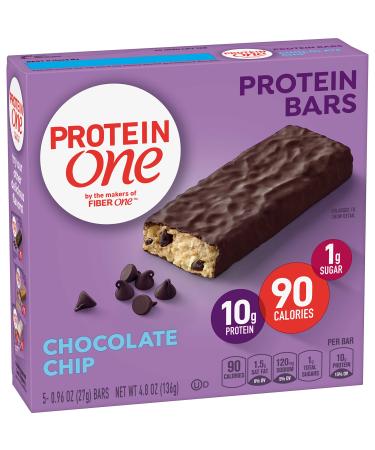 Protein One, 90 Calorie, Chocolate Chip Protein Bars, Keto Friendly, 5 ct