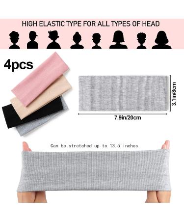 DRWSSR Sports Headbands for Women - Non-Slip Elastic Yoga Headbands (4pcs) - Buy Online on GoSupps.com