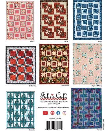 3-Yard Quilts Pattern Book by Fabric Cafe - Unlock the Magic of Quilting with 12 Stunning Designs - Buy Online on GoSupps.com