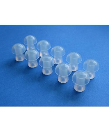 Healtheveryday 10 Medium (M) Soft Replacement Mushroom Domes Eartips Earbuds - Buy Online on GoSupps.com