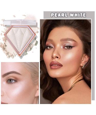 White Highlighter Makeup Palette - Waterproof & Long-Lasting Shimmer Contour Powder | Brightens & Illuminates Face | 01 Pearl White - Buy Online on GoSupps.com