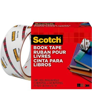 Scotch Book Tape  1.5 in x 540 in  1 Roll/Pack  Excellent for Repairing  Reinforcing Protecting  and Covering (845-150) 1.75 H x 4.12 L x 4.0 W - Buy Online on GoSupps.com
