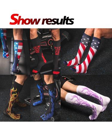 Randvi Compression Stockings for Men & Women (20-30 mmHg) - Ideal for Running Travel Cycling Nursing & Edema - Available in Large & X-Large - 3 Colors - Buy Online on GoSupps.com