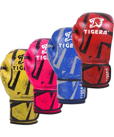 Tigera Children s Boxing Gloves 6oz | Kickboxing & Muay Thai Sparring | Red Martial Arts Training Punching & Coaching Gloves for Boys & Girls - Buy Online on GoSupps.com