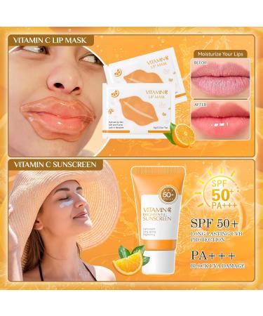 28 Pcs Valentine's Day Vitamin C Skin Care Set Skincare for Girls 10-12 Complete Skincare Routine for Deep Clean Soft and Hydrated Skin Ideal Gift for Teen Girls 28Pcs Vitamin C - Buy Online on GoSupps.com