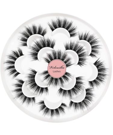 Veleasha Natural Look Fluffy False Eyelashes - Faux Mink Soft Volume Handmade Eye Lashes - 2 Sets Pack - Buy Online on GoSupps.com