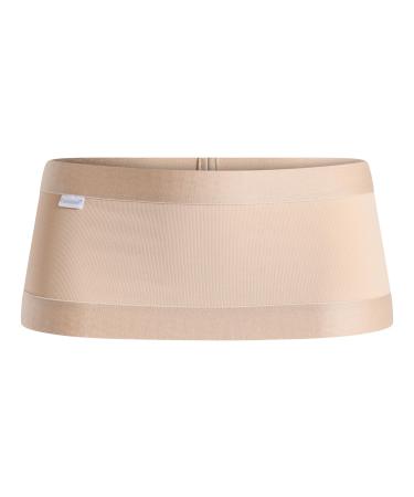 Corsinel abdominal bandage for stoma parastomal hernias umbilical and inguinal hernia en-loading for more mobility elastic belly bandage for optimal seat & smooth body contours 15 cm high beige 2xl 2xl beige- box