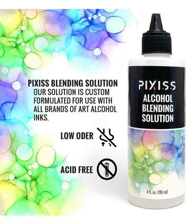 Alcohol Blending Solution for Ink - Large 4oz Ink Blending Solution - Works with All Alcohol Inks - with Applicator Tip, Applicator Bottle and Funnel - Buy Online on GoSupps.com