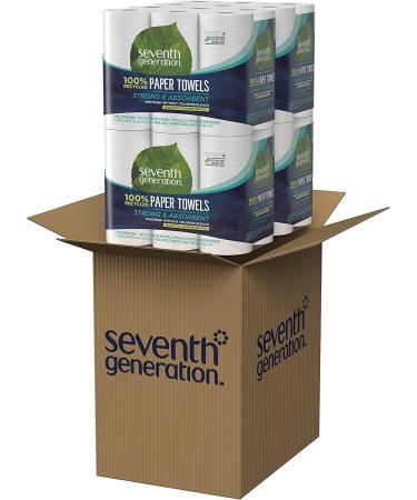 Seventh Generation Paper Towels - 100% Recycled, 2-Ply, Eco-Friendly (4 Packs of 6) - Buy Online on GoSupps.com