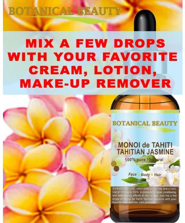 Botanical Beauty MONOI de TAHITI TAHITIAN JASMINE OIL Natural PURE BOTANICALS. 1 Fl.oz.- 30 ml. For Skin Hair and Nail Care. - Buy Online on GoSupps.com