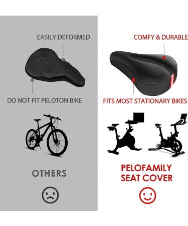 PeloFamily Bike Seat Cushion Compatible with Peloton Bike & Bike Plus  Gel Bike Seat Cover for Women & Men Comfort  Extra Soft Memory Foam Padded  11x7  Accessories for Most Narrow Bike Seat - Buy Online on GoSupps.com