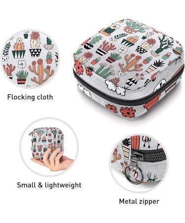 GIAPB Period Bag Sanitary Napkin Storage Pouch - Plants Flower Pattern Color3311 - Buy Online on GoSupps.com
