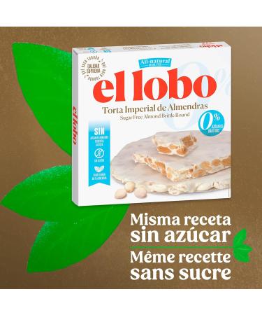 El Lobo Almond Soft Bar - No Sugar Added 200g | Gluten-Free Turr n | Crispy Texture | Christmas Treat | Protein-Rich - Buy Online on GoSupps.com