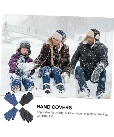 Buy Abaodam 4 Pairs Cold Weather Gloves | Ski Mittens & Motorcycle Gloves for Men & Women - Fleece Lined Winter Cycling Gloves - Buy Online on GoSupps.com