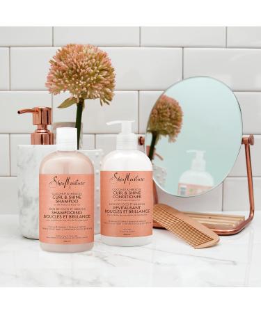 Shea Moisture Coconut & Hibiscus Curl & Shine Gift Set with Shampoo & Conditioner for Thick Curly Hair 384 ml (Pack of 2) - Buy Online on GoSupps.com