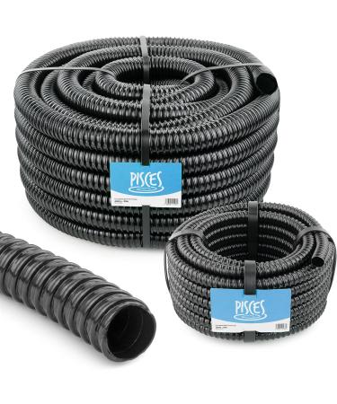 Pisces 12mm (0.5 inch) Black Pond Corrugated Flexible Hose Pipe - 5m Roll 5 12mm (0.5 inch) - Buy Online on GoSupps.com