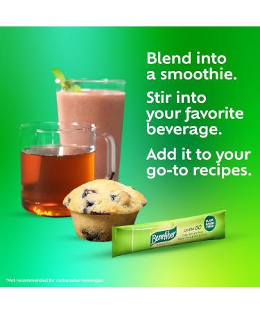 Benefiber On The Go Prebiotic Fiber Supplement Powder for Digestive Health Daily Fiber Unflavored - 72 Sticks - Buy Online on GoSupps.com
