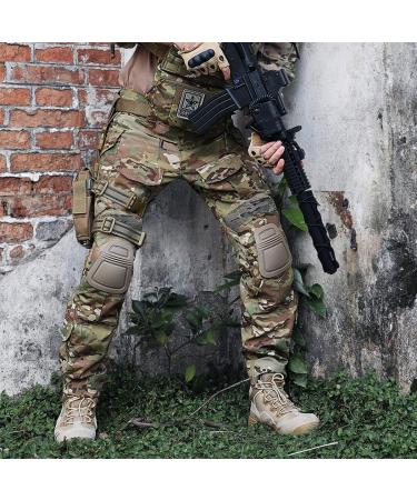 IDOGEAR G3 Combat Pants for Men - Tactical Knee Pad Cargo Pants for Hunting Shooting & Military - Multi-Camo Outdoor Gear - Buy Online on GoSupps.com
