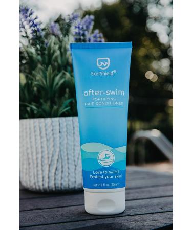 Exershield Swimmers Conditioner - Chlorine Odor Removal for Color Treated Hair (8 Fl Oz) - Buy Online on GoSupps.com