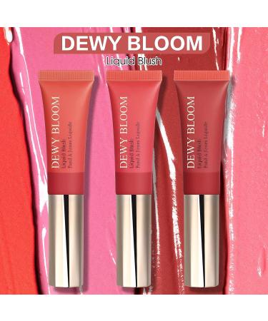 MARBUROLY Liquid Blush Stick - Matte Cream Face Blush with Cushion Applicator - Multi-use Waterproof Blendable Rouge for Cheeks - Dewy Finish (103 Rosa Cool Pink) - Buy Online on GoSupps.com