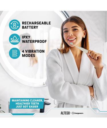 Altego Ultra Sonic Electric Toothbrush & Dental Oral Irrigator Combo Set - Rechargeable Waterproof Teeth Whitening Kit for Adults - Buy Online on GoSupps.com
