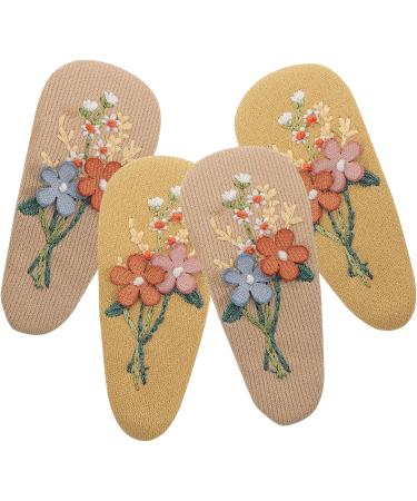 FOMIYES 4 Pairs Hairpin Cloth Hair Clips Baby Hair Pin Girls Hair Clips for Kids Ages 4-8 Kids Accessories for Girls Retro Hair Pin Hair Barrettes Clip Alloy Child Vintage Cloth Flowers - Buy Online on GoSupps.com