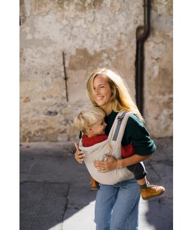 Beco Toddler Baby Carrier - Extra Wide Seat 100% Cotton 2 Wearing Positions Comfort for 9-27 kg Kids (Ecru) - Buy Online on GoSupps.com