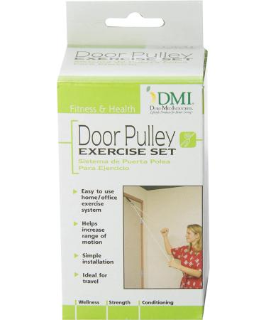 DMI Shoulder Pulley Over the Door for Physical & Shoulder Rehab - Occupational Therapy Aid with Easy Grip Handles - Buy Online on GoSupps.com