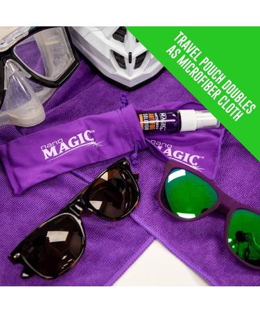Nano Magic Anti Fog Sport Spray 1 oz Travel Kit  Eyeglasses  Sunglasses  Goggles  Face Shield  Sports  Moisture-Repelling Nano Coating  No Streaks  Microfiber Cloth & Spray Glass  Professional Grade - Buy Online on GoSupps.com