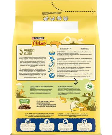 FRISKIES Sterilized Cats with Salmon and Vegetables - 3 KG - Croquettes for Adult Cats - Buy Online on GoSupps.com
