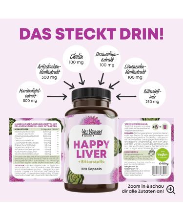 Mary Thistle Artichoke Dandelion Choline Complex - 220 Capsules with 80% Silymarin for Healthy Liver Function | International Shipping Available - Buy Online on GoSupps.com