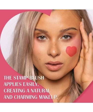 PASNOWFU Liquid Blush: Heart-Shaped Stamp Korean Blush for Natural & Long-Lasting Cheeks - Peach Pink - Buy Online on GoSupps.com