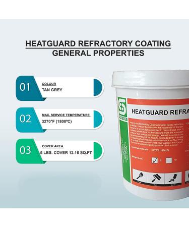 Simond Store 5 lbs. Refractory Coating Heat-Guard for 3270F High-Temperature Ceramic Fiber Insulation in Forge, Kiln, and Furnace - Buy Online on GoSupps.com