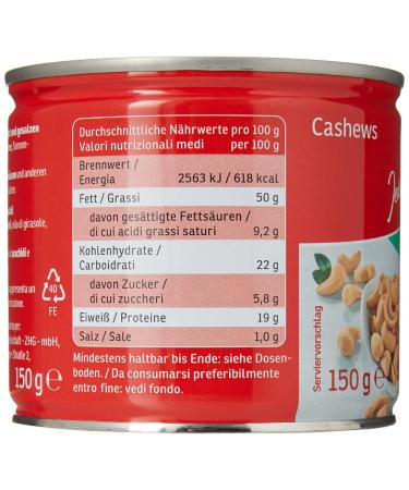Buy Salted Cashew Kernels 150g - Premium Quality Snacks for International Shipping - Buy Online on GoSupps.com