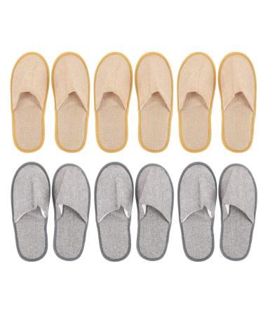 Lurrose ladies slippers 6pairs Hotel G Ste slippers spa slippers cloth Washing slippers for g Ste party indoor slippers bride slippers women's house shoes