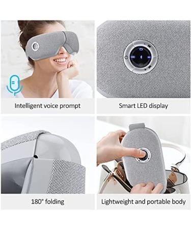 Eye Massager with Warmth - 5 Modes for Migraine Relief Air Pressure Hot Compress & Vibration | Foldable Eye Relaxation Device - Buy Online on GoSupps.com
